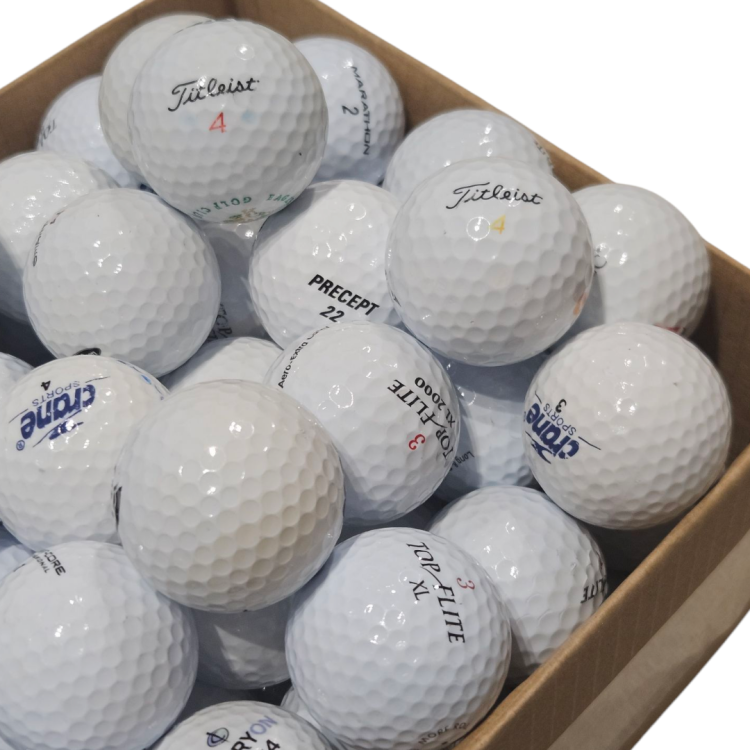 Używane piłki golfowe - LAKEBALLS mix białe kategoria A/B