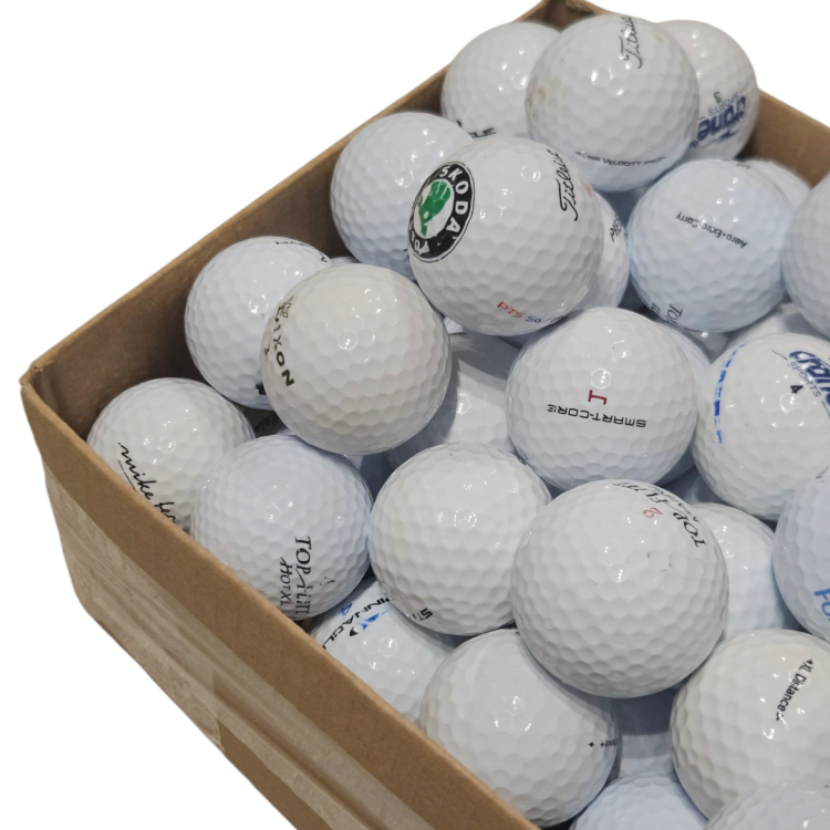 Używane piłki golfowe - LAKEBALLS mix białe kategoria A/B