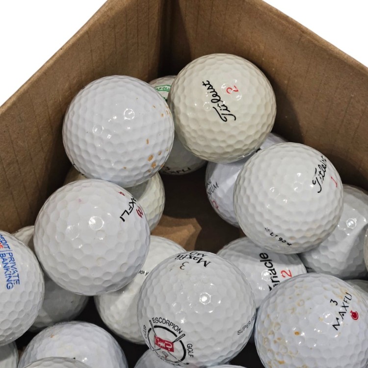 Używane piłki golfowe mix kategoria C/D - 10szt, białe