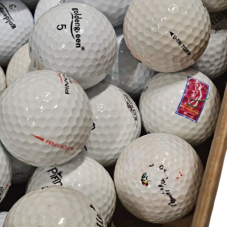 Używane piłki golfowe mix kategoria C/D - 10szt, białe