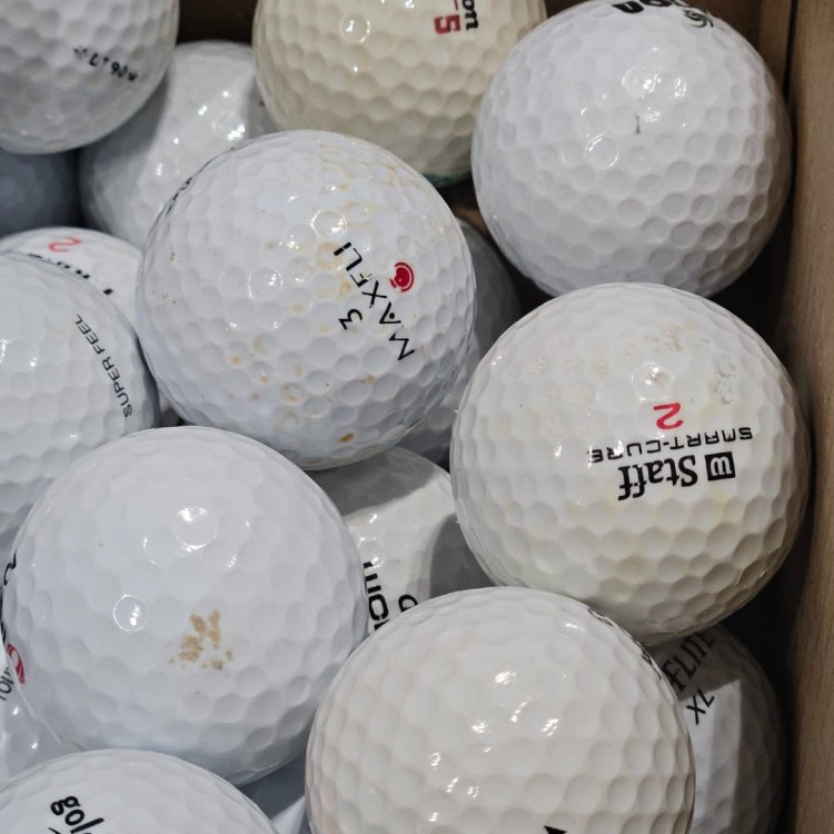 Używane piłki golfowe mix kategoria C/D - 10szt, białe