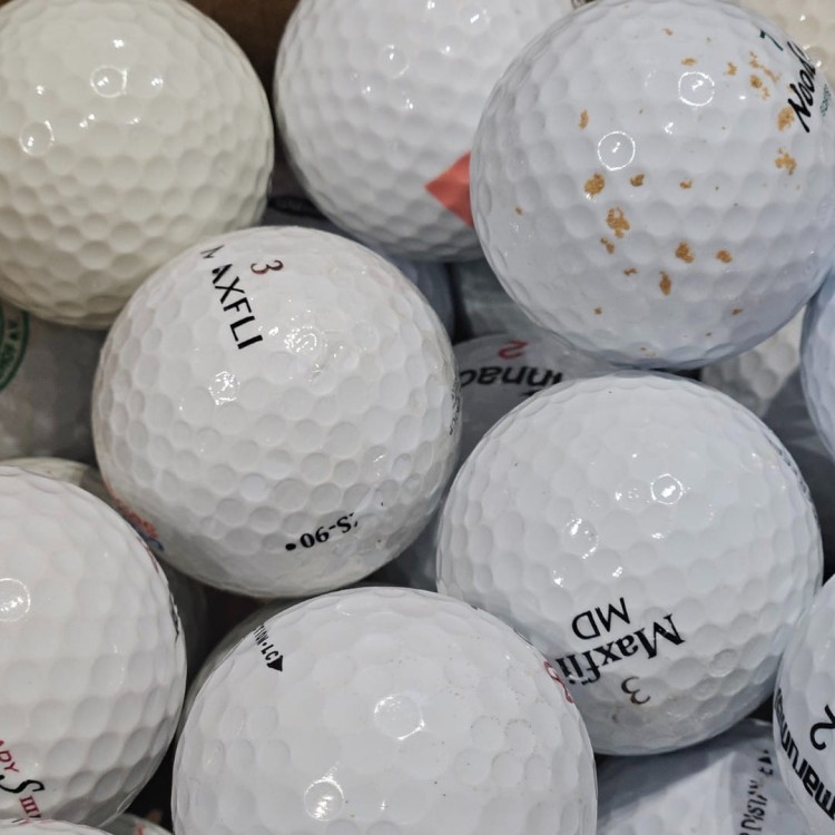 Używane piłki golfowe mix kategoria C/D - 10szt, białe