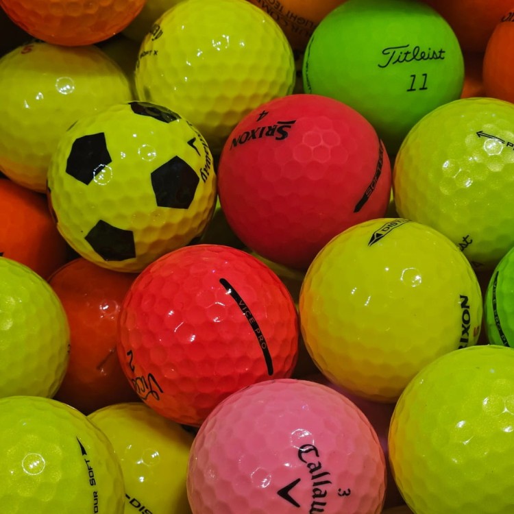 LAKEBALLS - używane, kolorowe piłki golfowe PREMIUM mix kat. A/B 10szt