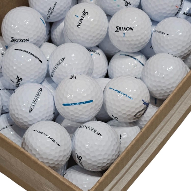 LAKEBALLS - używane piłki golfowe Srixon MIX kat. A/B BIAŁE