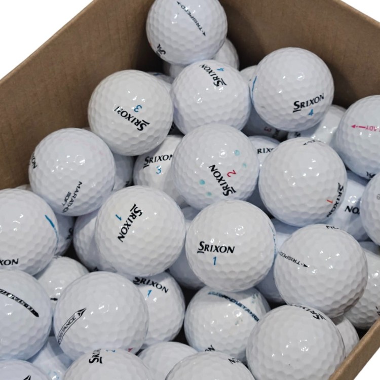 LAKEBALLS - używane piłki golfowe Srixon MIX kat. A/B BIAŁE