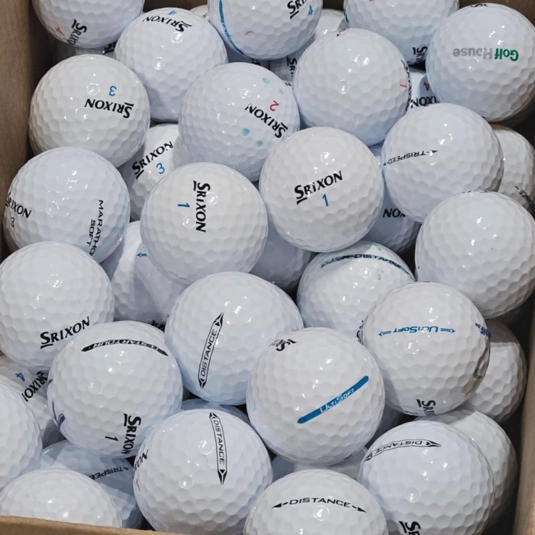 LAKEBALLS - używane piłki golfowe Srixon MIX kat. A/B BIAŁE
