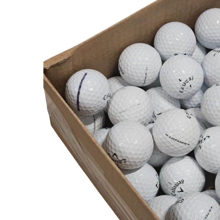 LAKEBALLS - używane piłki golfowe Callaway Supersoft kat. C BIAŁE - 10szt