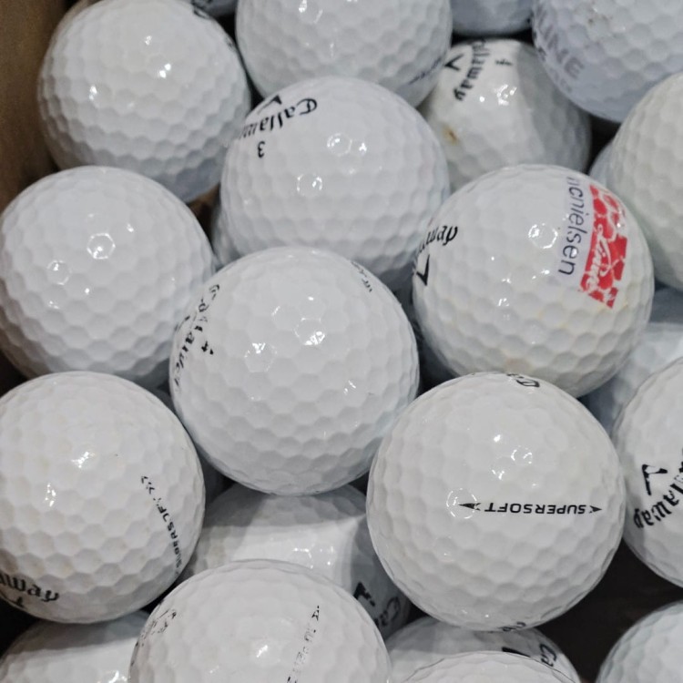 LAKEBALLS - używane piłki golfowe Callaway Supersoft kat. C BIAŁE - 10szt