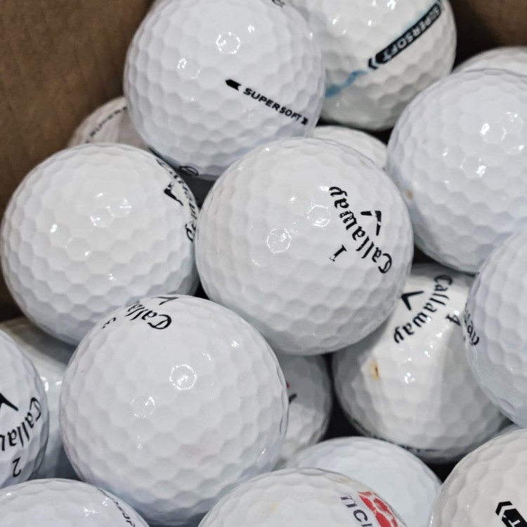 LAKEBALLS - używane piłki golfowe Callaway Supersoft kat. C BIAŁE - 10szt