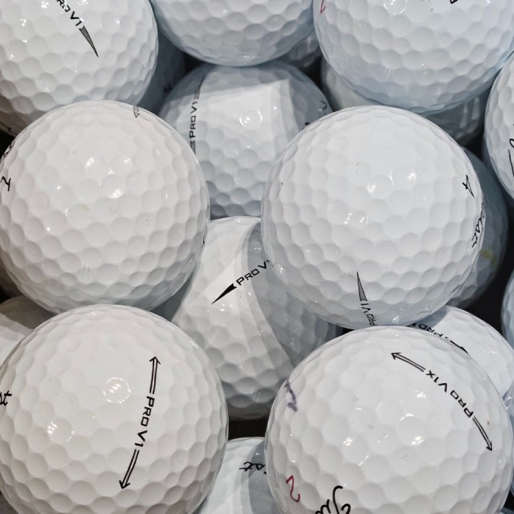 LAKEBALLS - Titleist Pro V1 / Pro V1x kat. A/B, używane piłki golfowe BIAŁE 10szt