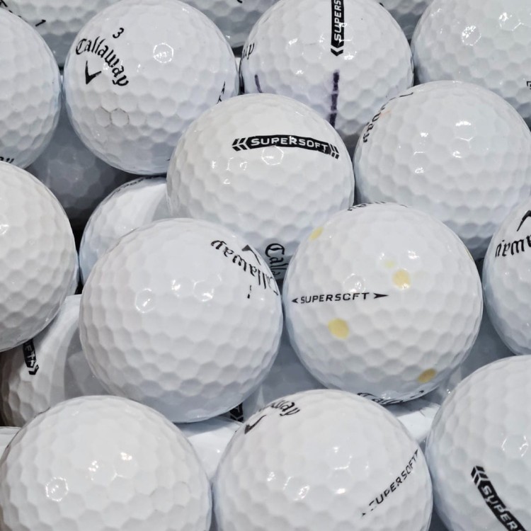 Używane piłki golfowe Callaway Supersoft - LAKEBALLS 10szt, białe kat. A/B
