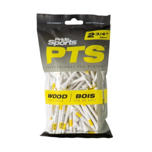 Kołeczki golfowe TEE Pride Sports PTS Yellow 69mm 2,75" żółte podstawki tee uniwersalne