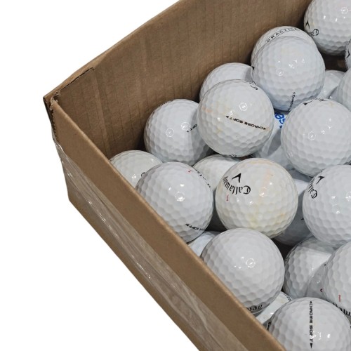 Używane piłki golfowe Callaway Chrome Soft / Chrome Soft X mix - LAKEBALLS 10szt białe