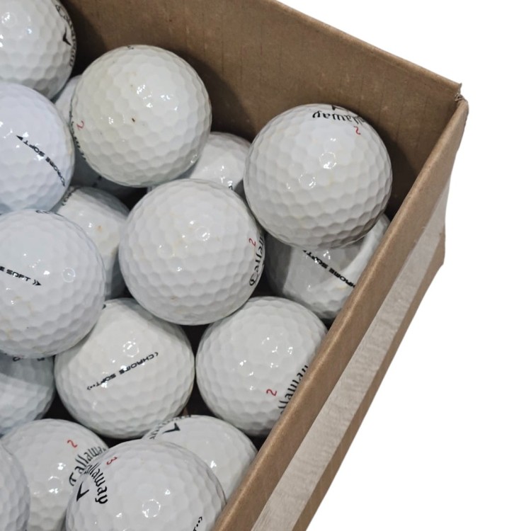 Używane piłki golfowe Callaway Chrome Soft / Chrome Soft X mix - LAKEBALLS 10szt białe