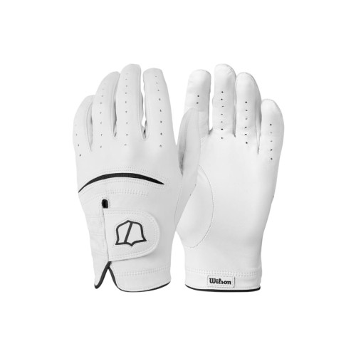 Męska rękawiczka golfowa Wilson Staff model 2025 - skóra Cabretta, biała