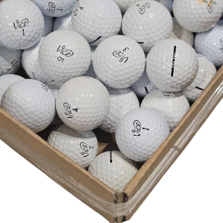 LAKEBALLS - używane piłki golfowe VICE mix, białe, kat. C - 10szt
