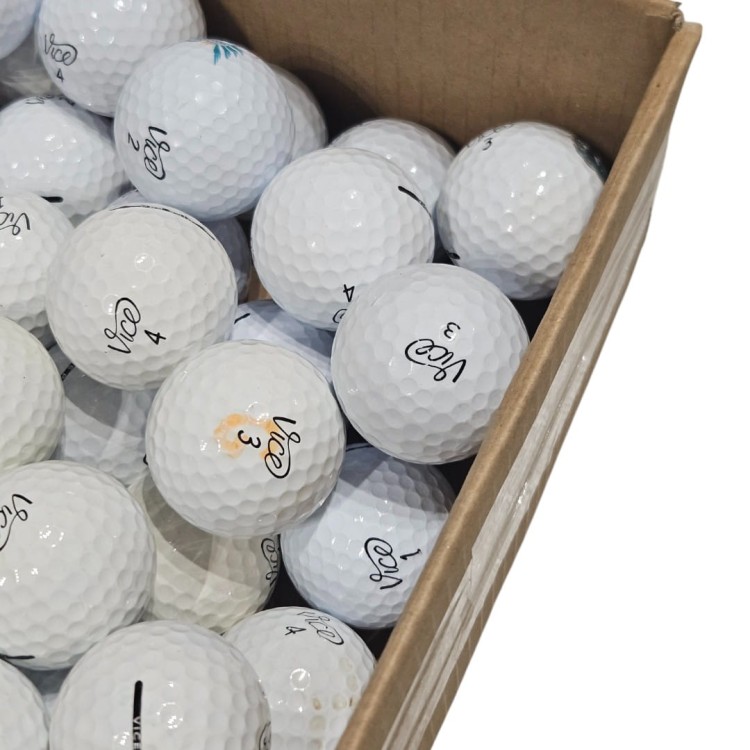 LAKEBALLS - używane piłki golfowe VICE mix, białe, kat. C - 10szt