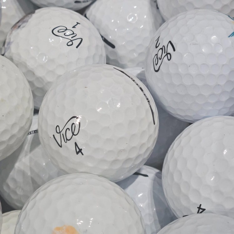 LAKEBALLS - używane piłki golfowe VICE mix, białe, kat. C - 10szt