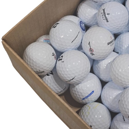 LAKEBALLS Bridgestone mix - używane piłki golfowe białe, kat. A/B 10szt