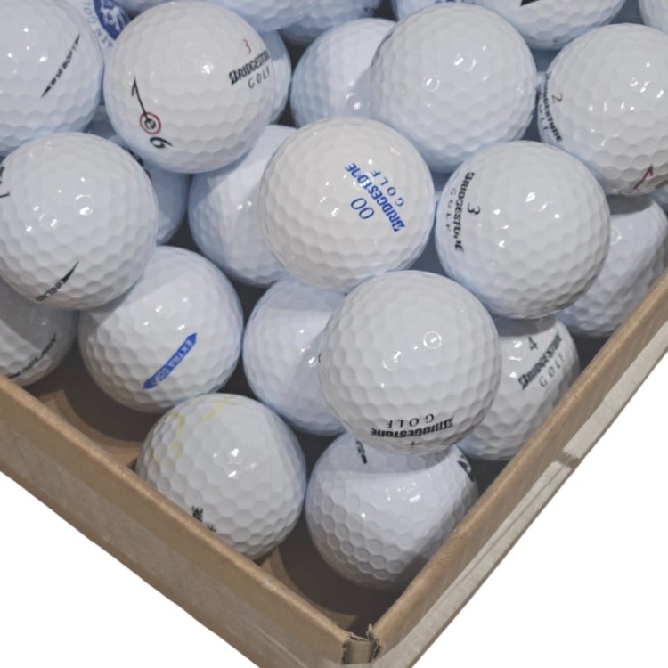 LAKEBALLS Bridgestone mix - używane piłki golfowe białe, kat. A/B 10szt