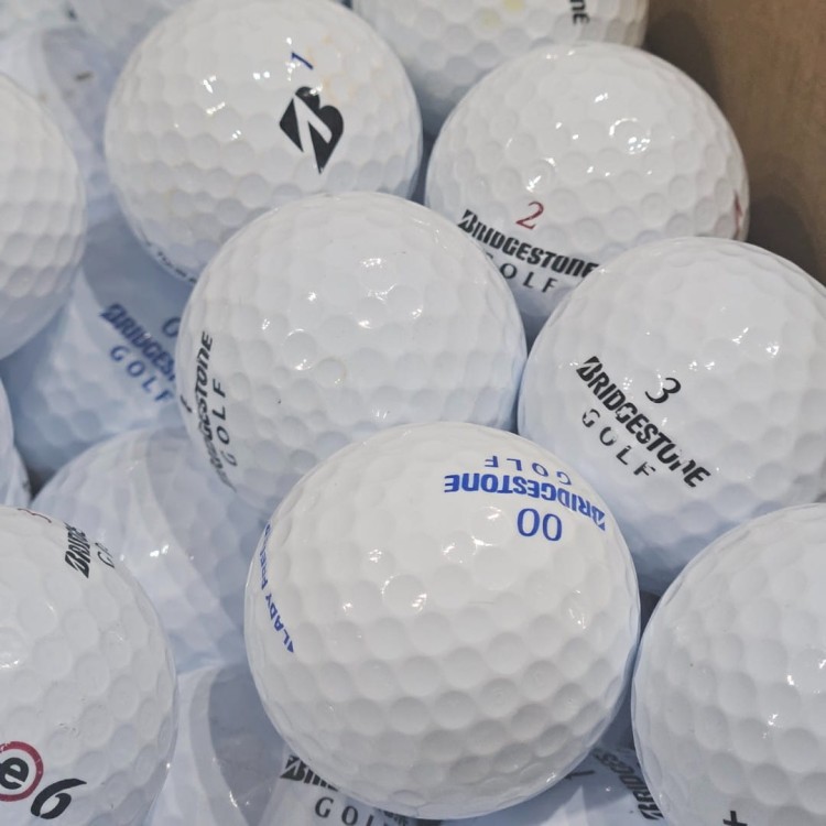 LAKEBALLS Bridgestone mix - używane piłki golfowe białe, kat. A/B 10szt