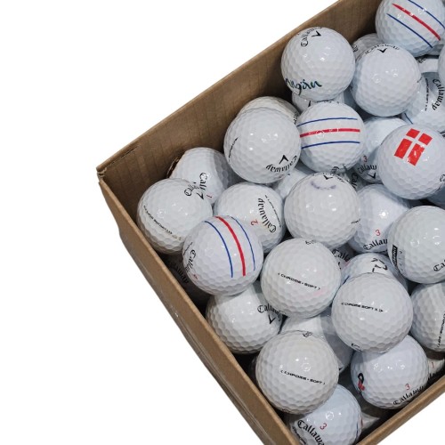 LAKEBALLS - używane piłki golfowe Callaway Chromesoft Mix kat. A/B - białe