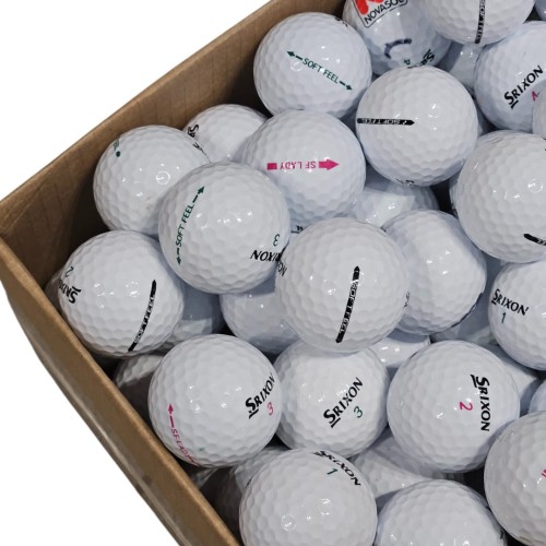 LAKEBALLS Srixon Soft Feel mix kat. A/B - używane piłki golfowe białe