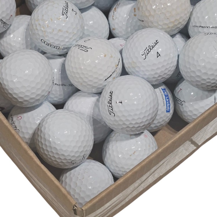 Używane piłki golfowe Titleist Prov1 / Prov1x - białe LAKEBALLS kat. C