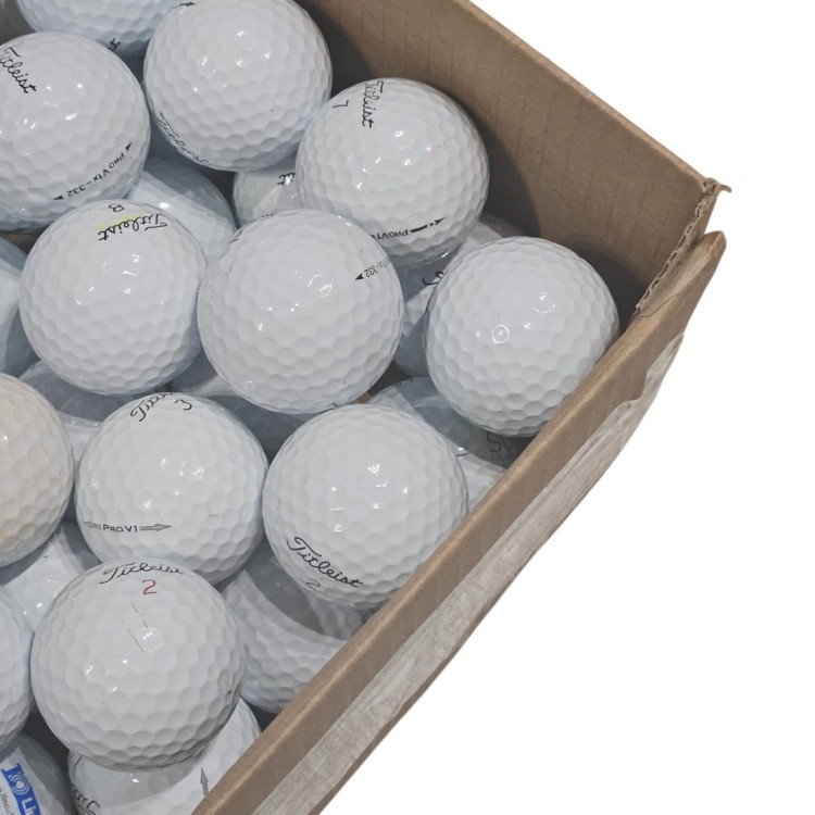 Używane piłki golfowe Titleist Prov1 / Prov1x - białe LAKEBALLS kat. C