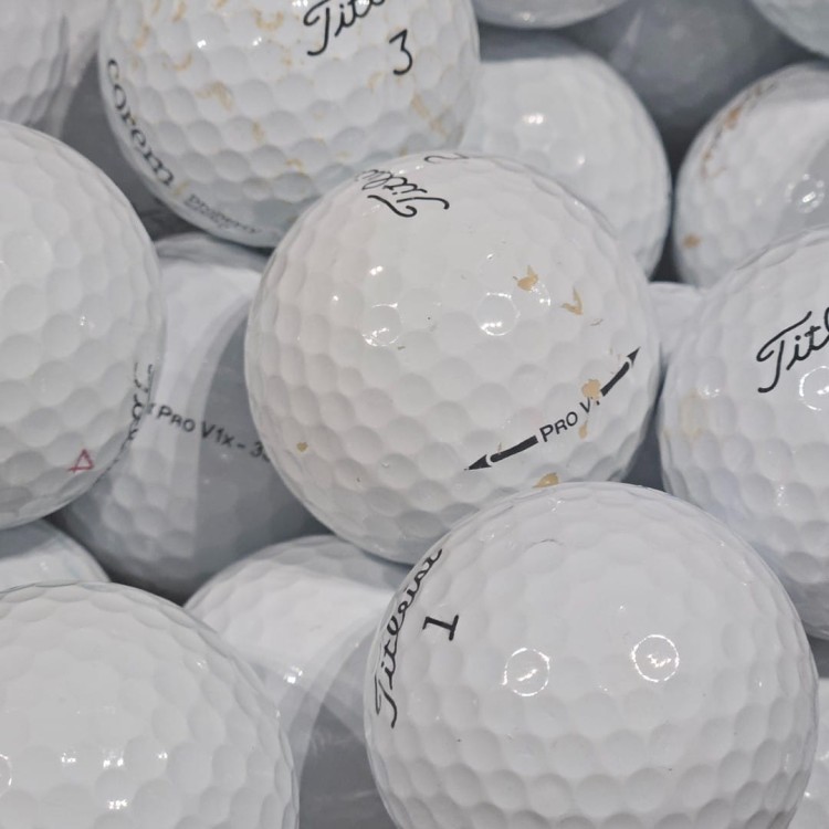 Używane piłki golfowe Titleist Prov1 / Prov1x - białe LAKEBALLS kat. C