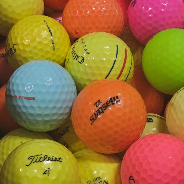 LAKEBALLS - używane, kolorowe piłki golfowe kat. C