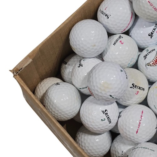 Używane piłki golfowe LAKEBALLS Srixon Soft Feel mix kat. C - białe