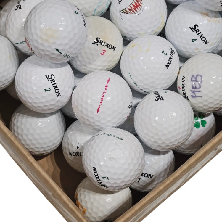 Używane piłki golfowe LAKEBALLS Srixon Soft Feel mix kat. C - białe