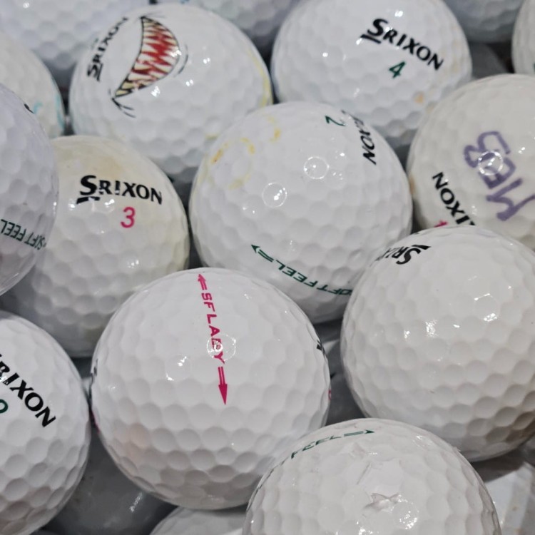 Używane piłki golfowe LAKEBALLS Srixon Soft Feel mix kat. C - białe