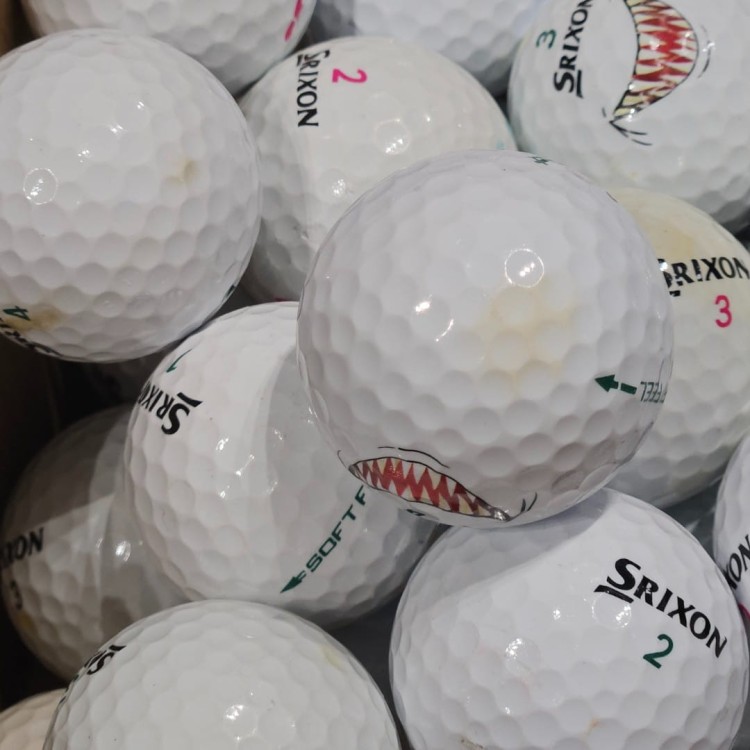 Używane piłki golfowe LAKEBALLS Srixon Soft Feel mix kat. C - białe