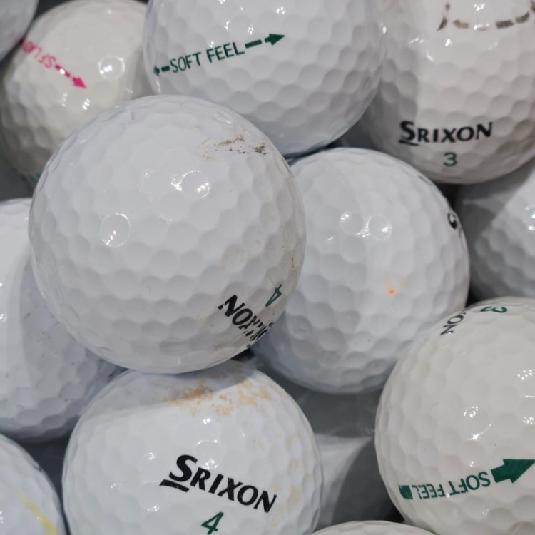 Używane piłki golfowe LAKEBALLS Srixon Soft Feel mix kat. C - białe