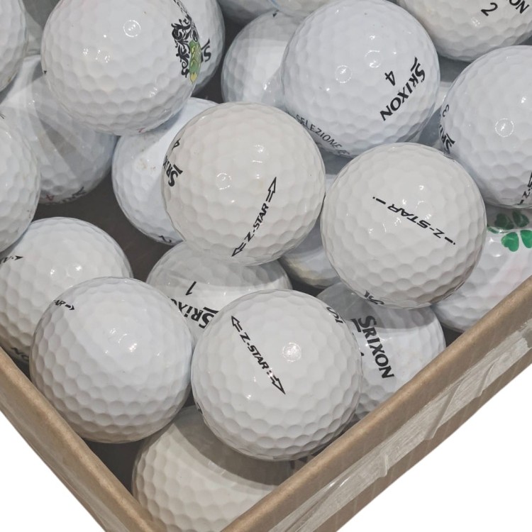 Używane piłki golfowe LAKEBALLS Srixon Z-star kat. C - białe