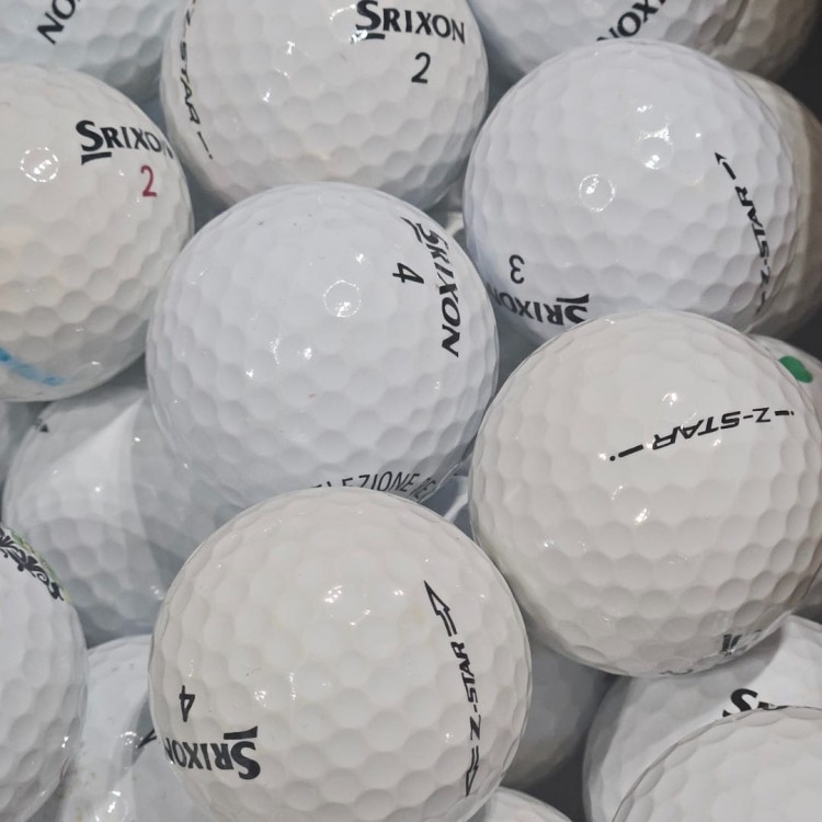 Używane piłki golfowe LAKEBALLS Srixon Z-star kat. C - białe