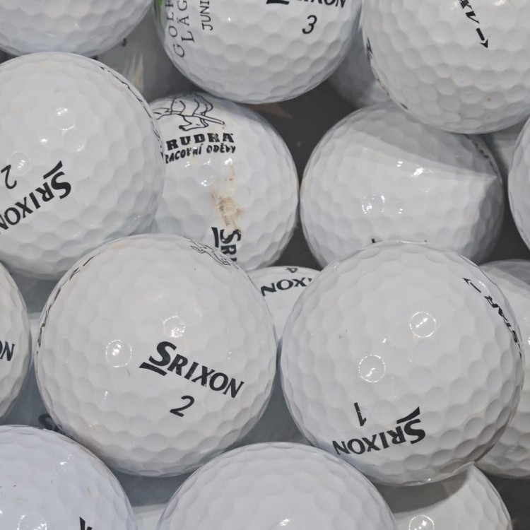 Używane piłki golfowe LAKEBALLS Srixon Z-star kat. C - białe