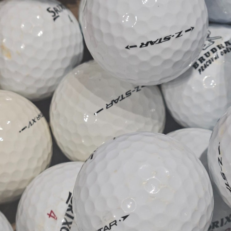 Używane piłki golfowe LAKEBALLS Srixon Z-star kat. C - białe
