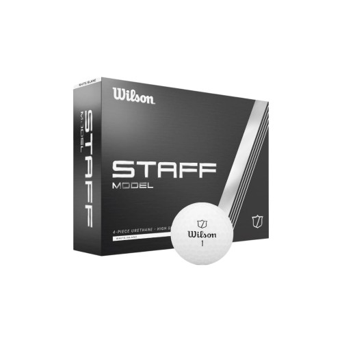 Białe piłki golfowe Wilson Staff model 2024, 4-warstwowe