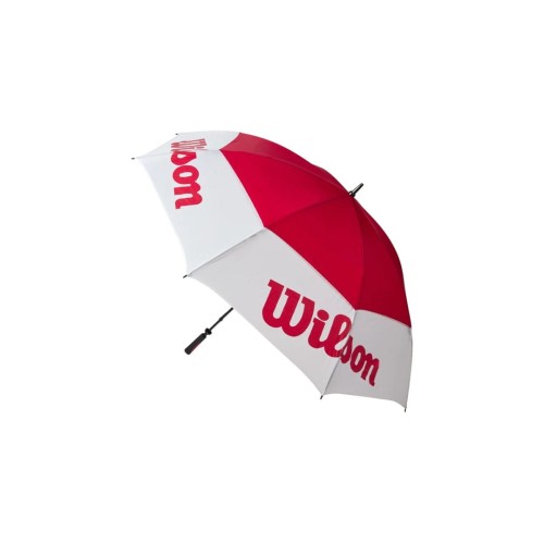 Duży parasol golfowy Wilson TOUR Umbrella White/Red 68 cali
