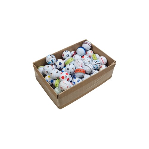 Używane piłki golfowe z wzorem (tp5 pix, tour response stripe, chrome soft truvis itp.) - 10szt lakeballs kat A/B
