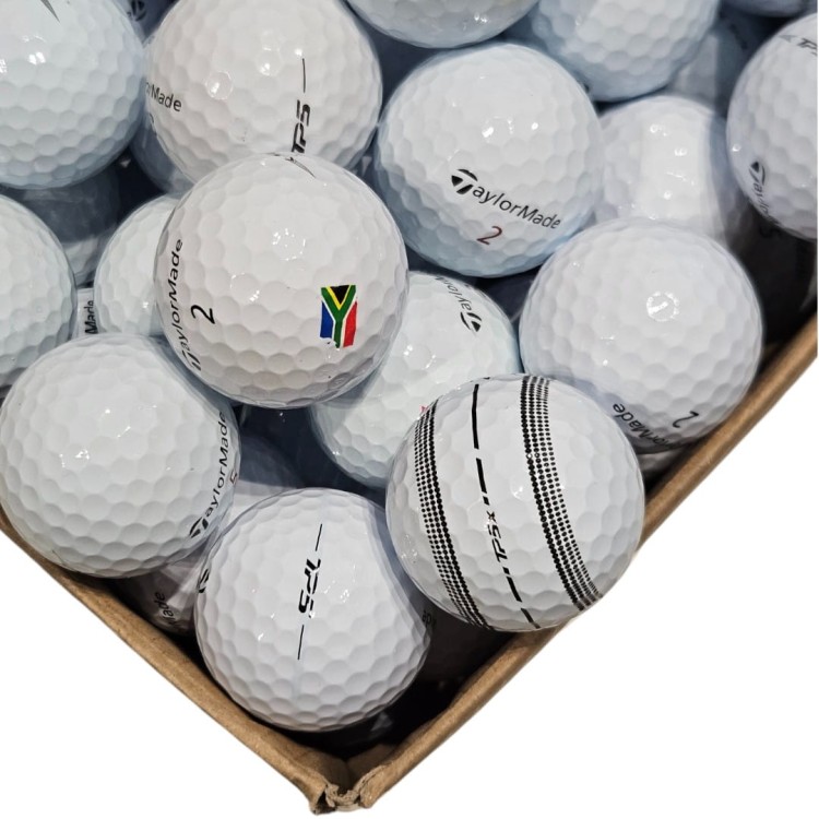 LAKEBALLS - używane piłki golfowe Taylormade TP5 / TP5x kat. A/B - białe, 10szt