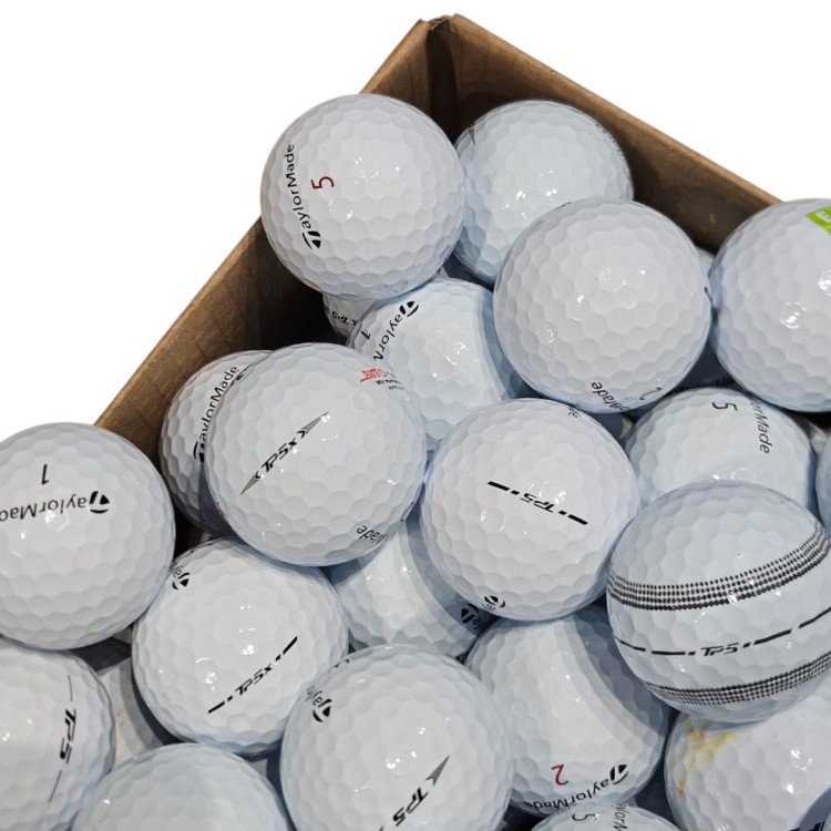 LAKEBALLS - używane piłki golfowe Taylormade TP5 / TP5x kat. A/B - białe, 10szt