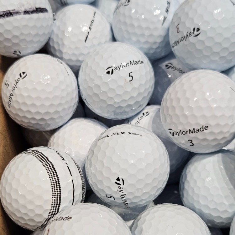LAKEBALLS - używane piłki golfowe Taylormade TP5 / TP5x kat. A/B - białe, 10szt