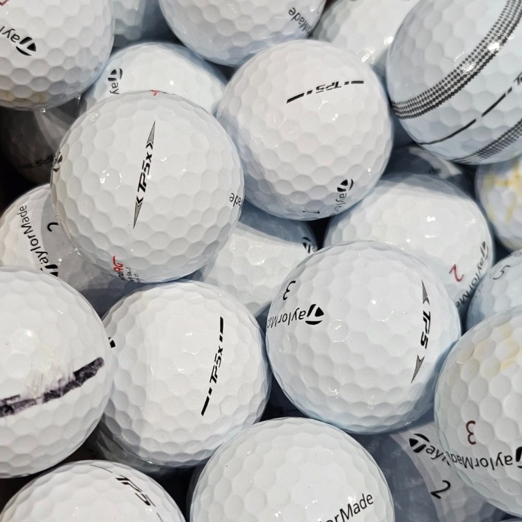 LAKEBALLS - używane piłki golfowe Taylormade TP5 / TP5x kat. A/B - białe, 10szt