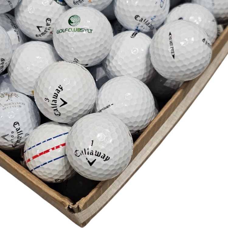 Używane piłki golfowe Callaway mix kat. A/B, 10szt LAKEBALLS białe