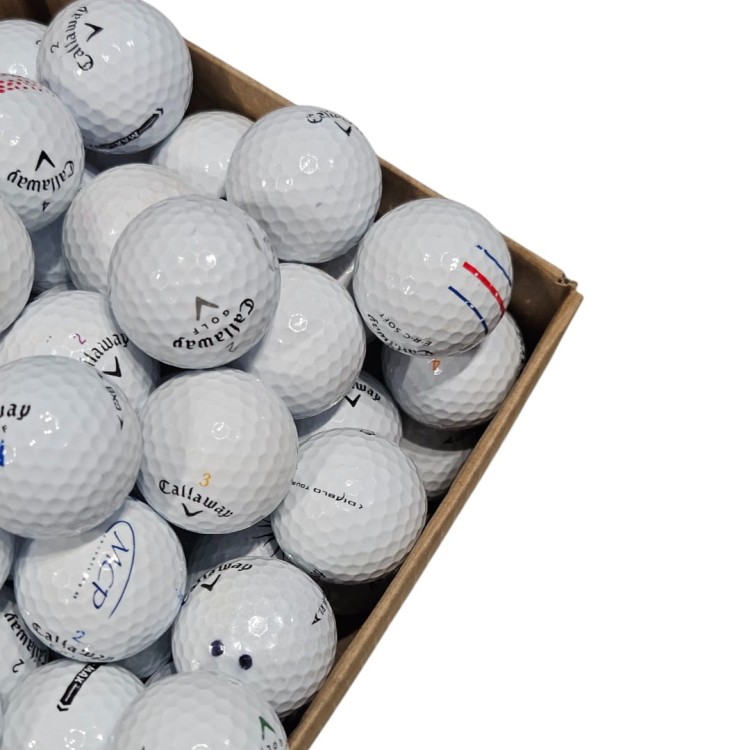 Używane piłki golfowe Callaway mix kat. A/B, 10szt LAKEBALLS białe