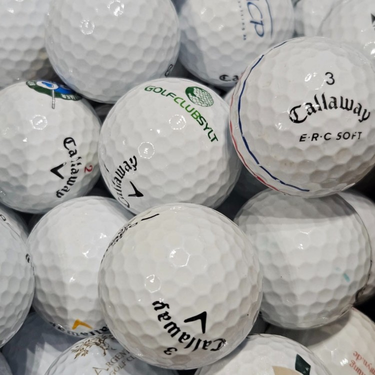 Używane piłki golfowe Callaway mix kat. A/B, 10szt LAKEBALLS białe